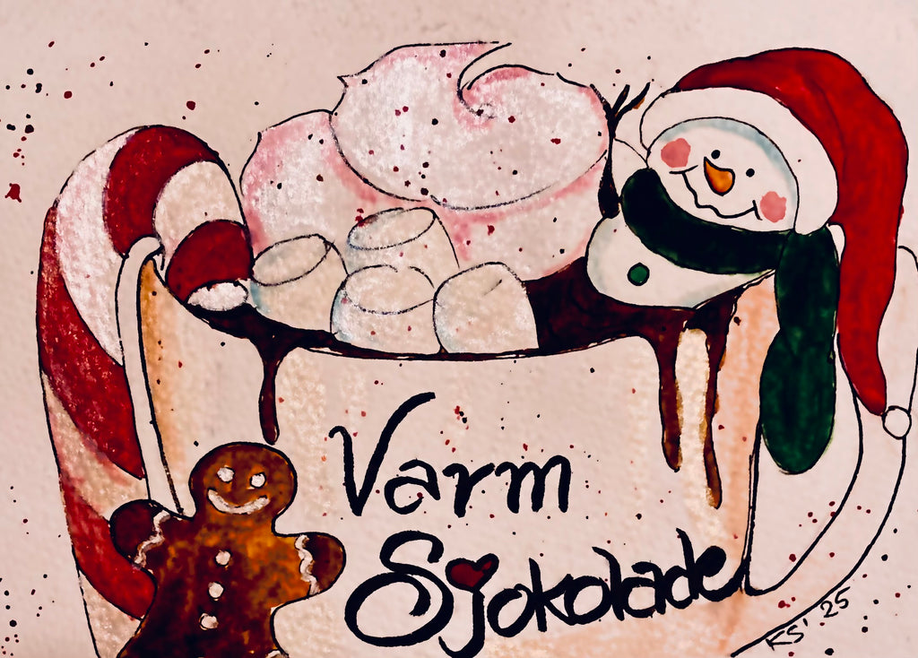 "Snømann kort"- Julekort og gratulasjonskort med snømann motiv